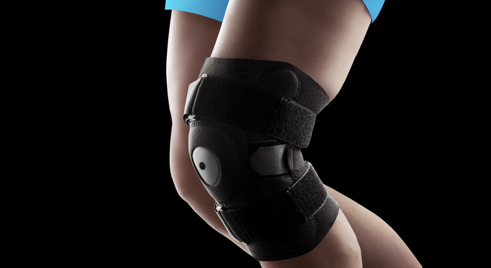 Portable Medical Device for monitoring knee conditions through acoustic, kinetic and thermaldata