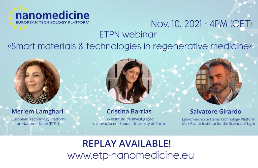 H2020 RESTORE partners reactivate ETPN’s Working Group of Regenerative Medicine